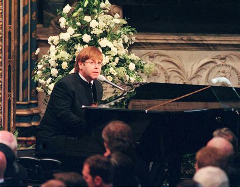 elton john and princess diana at versace funeral|Candle in the Wind 1997 .